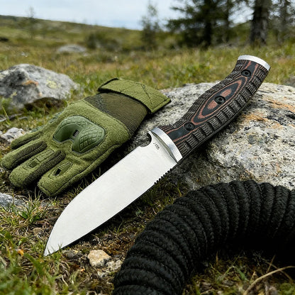 853 Wilderness Adventure Fixed 8Cr13Mov Blade Knife Practical Tool Outdoor Camping Fishing Jungle Trekking Straight Knife EDC