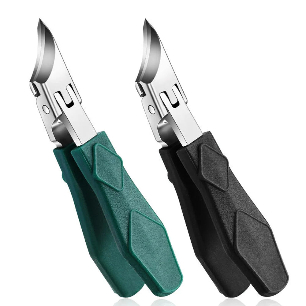 New Pointed-Nose, Beveled, Original Large-Opening Nail Clippers, Pointed-Nose Nail Cutters, Nail Trimmers, Household Pedicure Kn