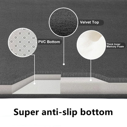 Bathroom Non Slip Mat Bath Mats Absorbent Doormat Carpet 3D Cobblestone Embossed Door Floor Mats Machine Washable Quick Drying