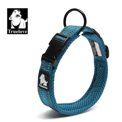 Truelove justerbart mesh-stoppat hundhalsband med 3M reflex