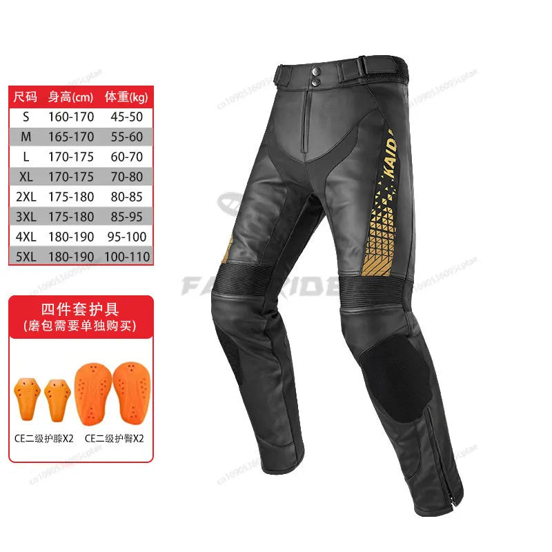 Motorcykelbyxor i 100% polyester