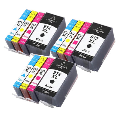 För HP 912 912XL Bläckpatron OfficeJet 8020 8022 8023 8024 8025 8026 8028 8010 8012 8013 8014 8015 8017 8018 Skrivare