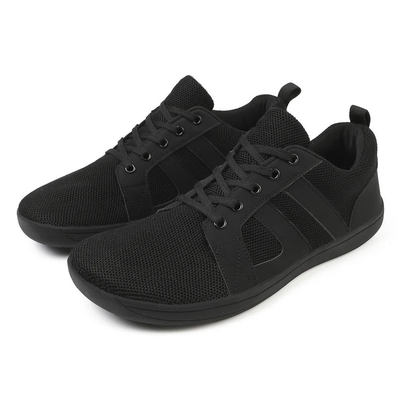 Men Barefoot Walking Wide Toe Box Zero Drop Minimalist Sneakers Non Slip Comfortable Walking Shoes Breathable Running Shoes