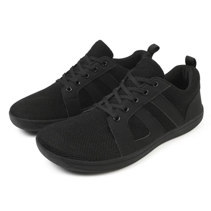 Men Barefoot Walking Wide Toe Box Zero Drop Minimalist Sneakers Non Slip Comfortable Walking Shoes Breathable Running Shoes