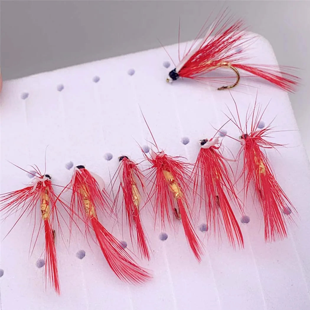 1/3Pcs Fly Fishing Lure Nymph Dry Wet Flies Bionic Bait Fly Trout Fishing Lures