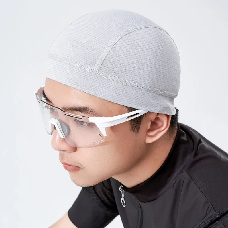 Men Women Quick Dry Breathable Mesh Skull Beanie Cap Sweat Absorbent Sports Cap Under Helmet Liner Moisture Wicking Cycling Hat