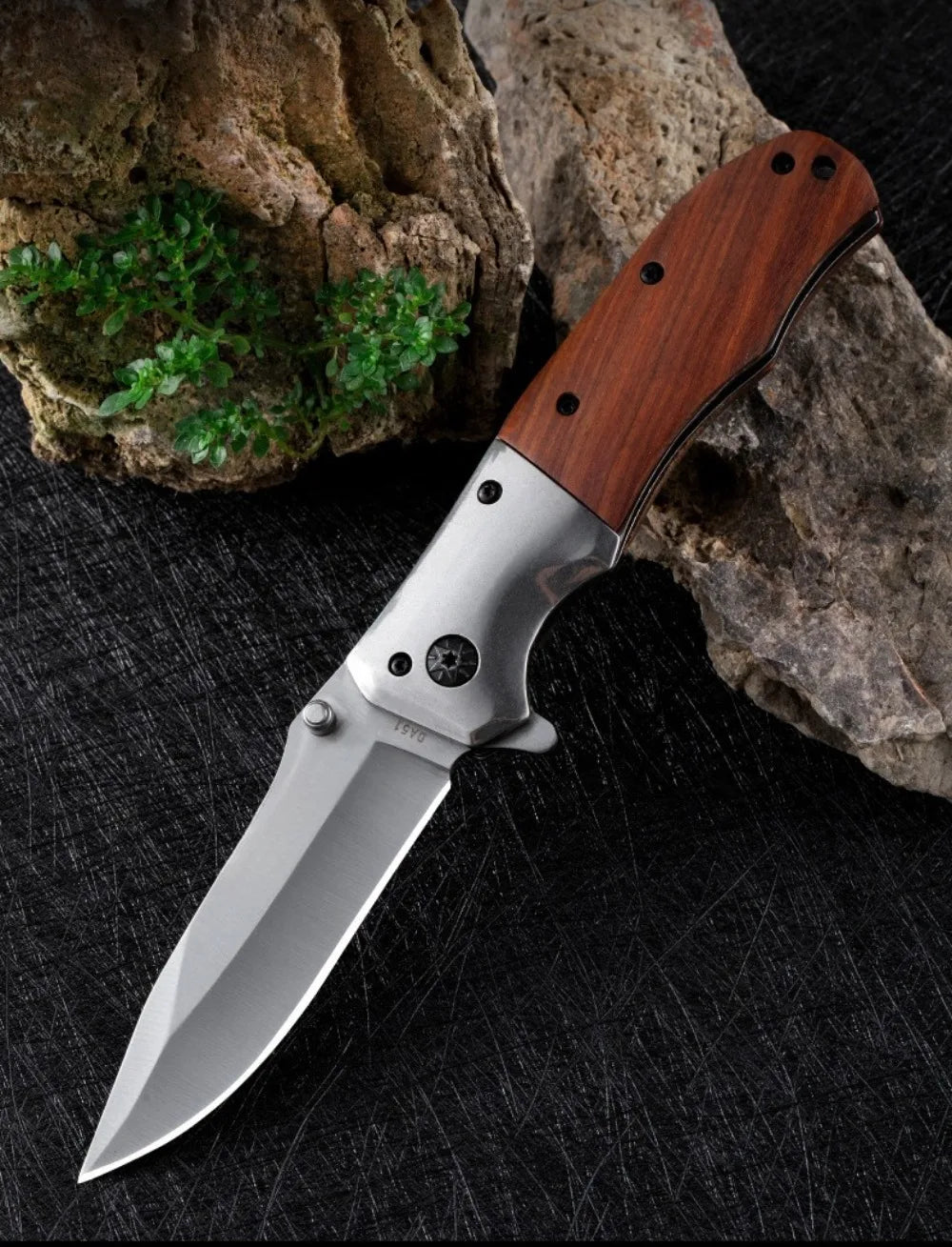TOP Quality Folding Pocket Knife 420 Steel+walnut Wood Handle 5Cr13Mov Blade Portable Outdoor EDC Hunting Utility Knife