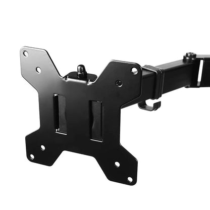 MS02N Laptop Desktop Dual Arm Computer Monitor Bracket 360° Rotary Height Adjustable Monitors Support Mount Stand for 10''-30''