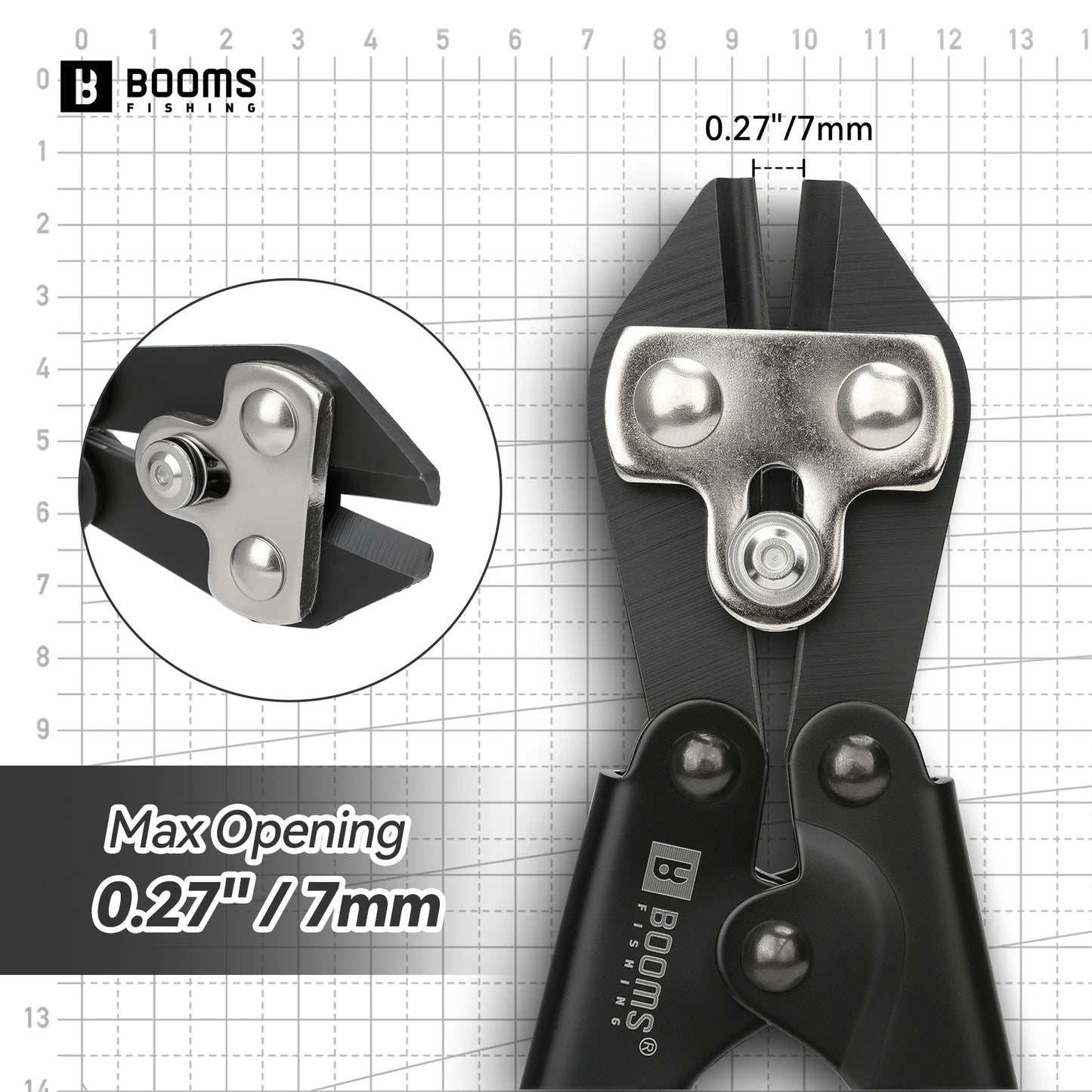 Booms Fishing XW43 Hook and Wire 8.5 inch Carbon Steel Cutter Pliers Easy To Cut For Fishing Hook Release Fish Fishing Tools