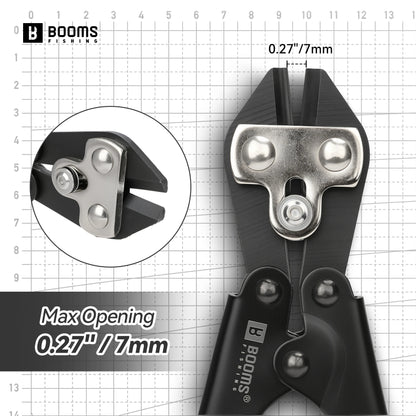 Booms Fishing XW43 Hook and Wire 8.5 inch Carbon Steel Cutter Pliers Easy To Cut For Fishing Hook Release Fish Fishing Tools