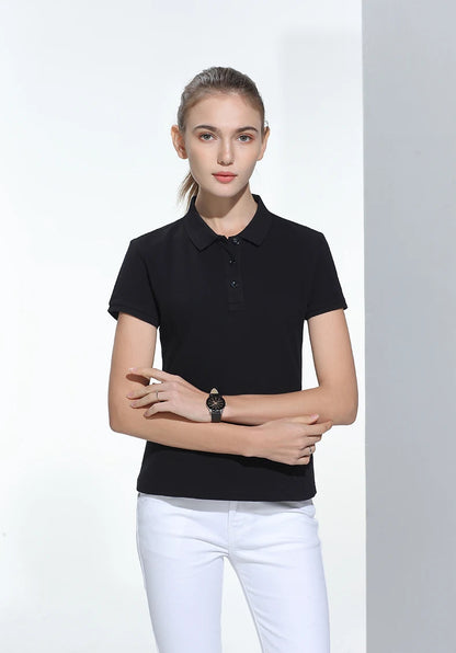 Polo-shirt med Eget Tryck eller Logotyp – 100% Bomull, Unisex S–6XL (Asian)