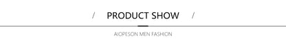 AIOPESON100% Cotton Men T-shirt V-neck Fashion Design Slim Fit Soild T-shirts Male Tops Tees Short Sleeve T Shirt O-neck For Men