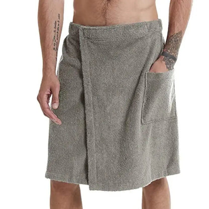 YOMDID Men Soft Wearable Bath Towel With Pocket Bathrobes Shower Wrap Sauna Gym Swimming Holiday Spa Beach Towel Toalla De Playa