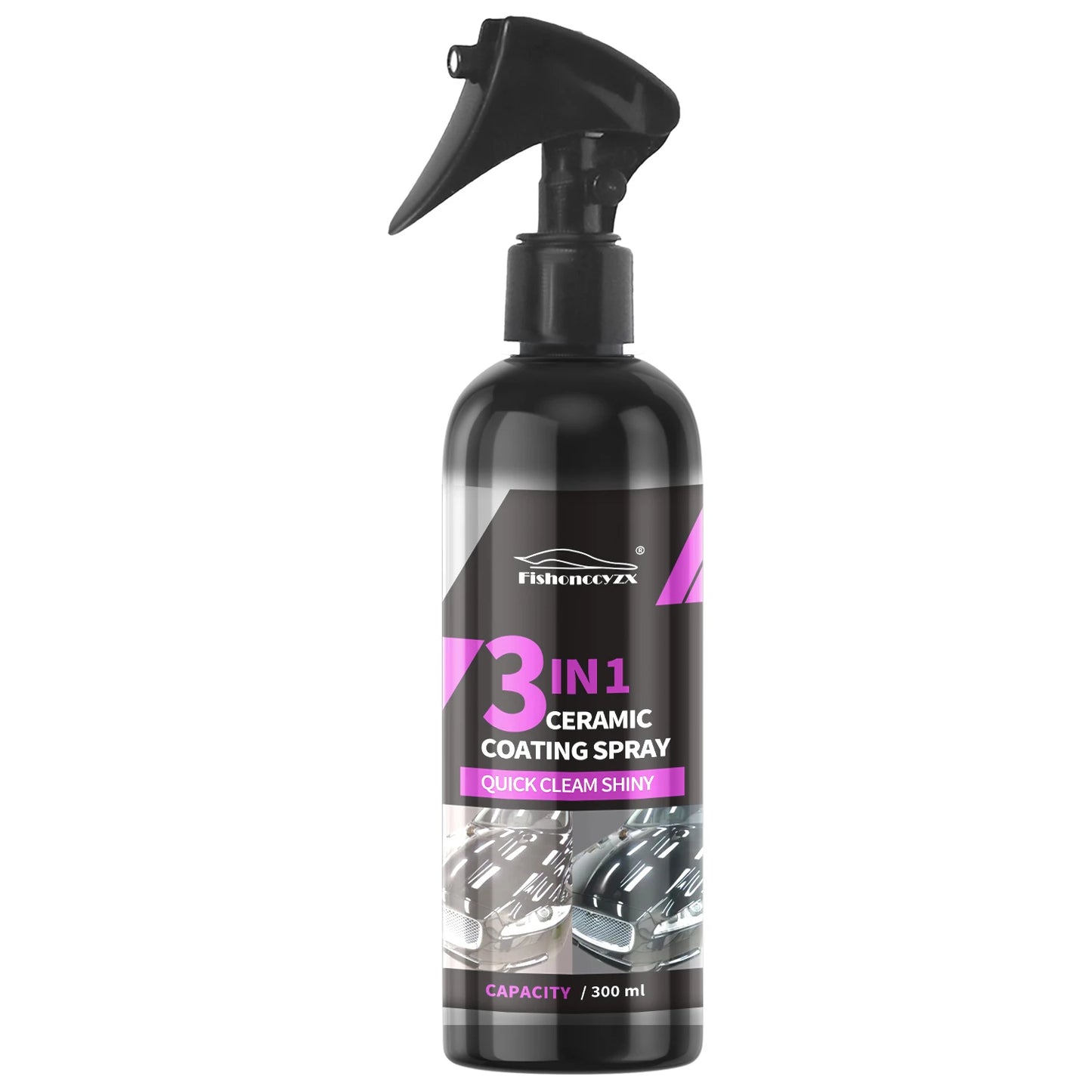 3 in 1 Car Ceramic Liquid Coating Spray Nano Crystal Hydrophobic Layer Polishing Agent High Gloss Paint Protection Wax Car Care