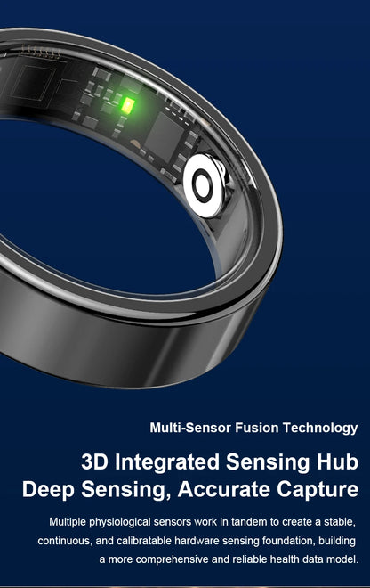 IP68 Waterproof Ceramic NFC Smart Ring Door Access Control Sleep Sports Health Tracking Minimalist Wearable Smartlife Key Ring
