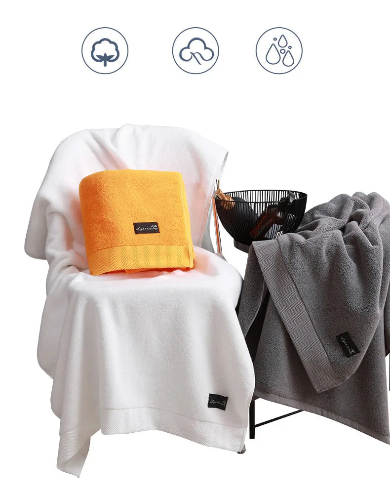 Egyptian Cotton Towel Bath Towel Soft Bath Towel That Absorb Water Do Not Shed Hair Household Face Washing Towels 80X160cm