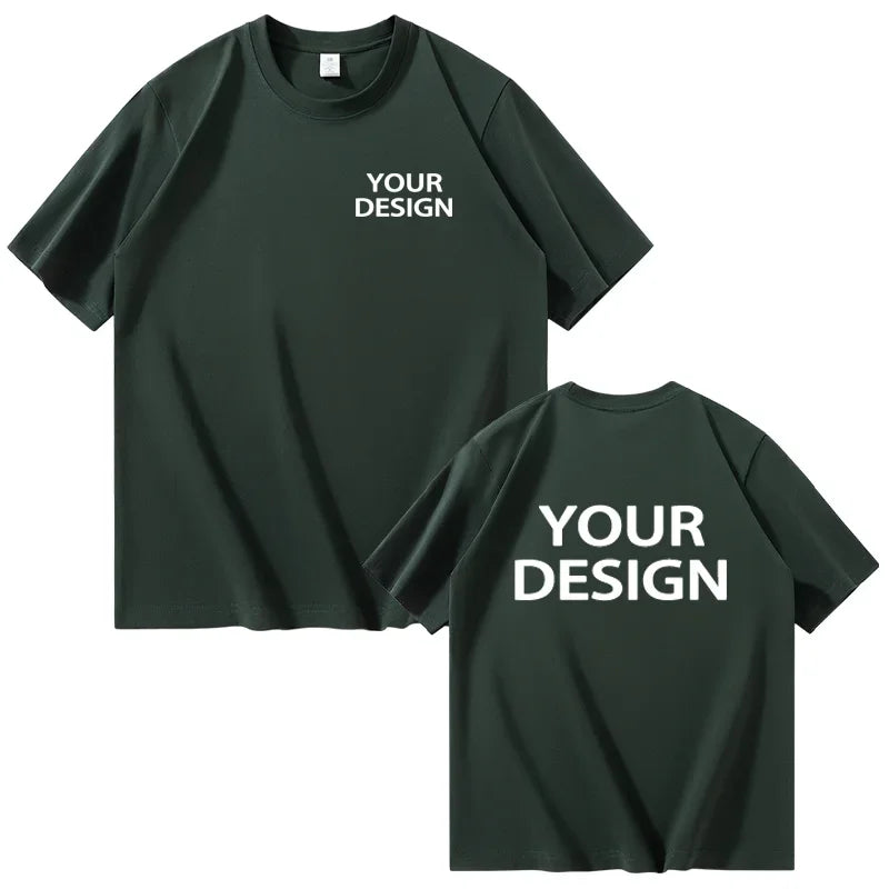 T-shirt i Bomull med Eget Tryck & Logotyp – Unisex, Lös Passform | XS–4XL