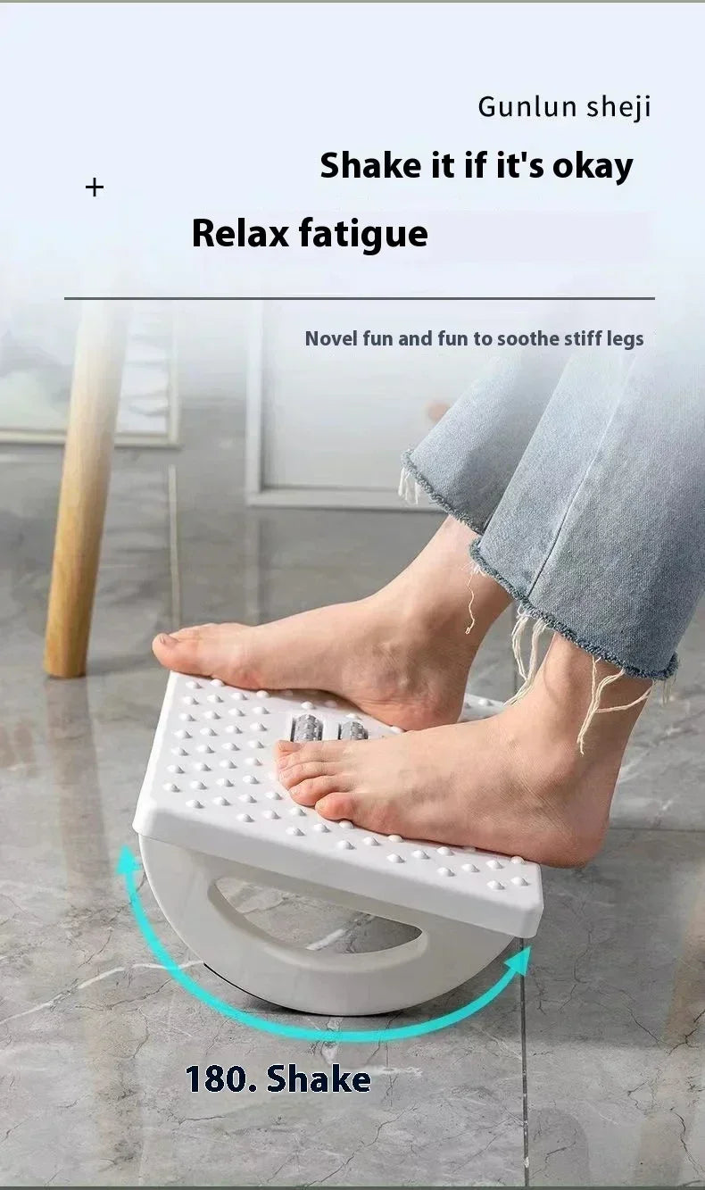 2026 Portable Foot Rest Under Desk Ergonomic Foot Stool With Massage Rollers For Home Office Comfort
