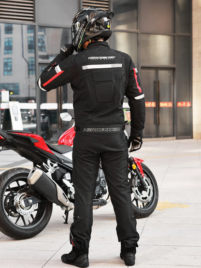 Men's Motorcycle Jacket Anti-fall Wear-resistant Motorbike Jacket With 5pcs Protector Motocross Racing Clothing Protection