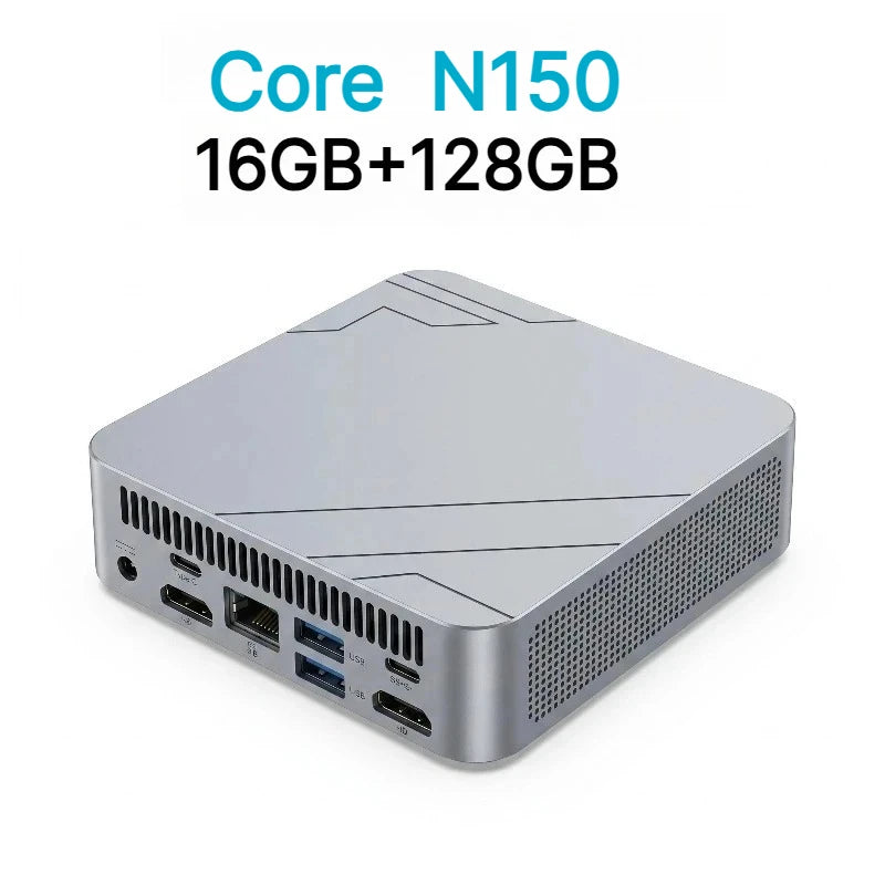 2026 NEW Portable Mini Computer Intel Core N150 with 1TB/2TB SSD, RAM, Versatile Ports for Gaming, Office Study.