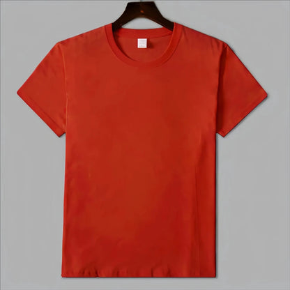 MRMT 2026 Brand New Man's 220g Pure Cotton T Shirt Men Man Solid Color Short Sleeved Combed Cotton Round Neck Thickening