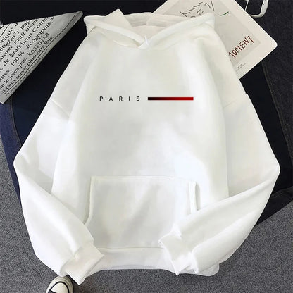Paris Letter Womens Sweatshirts Printed Home Casual Hoodies Sports Pullover Tops Daily High Quality Woman Clothing Autumn Winter