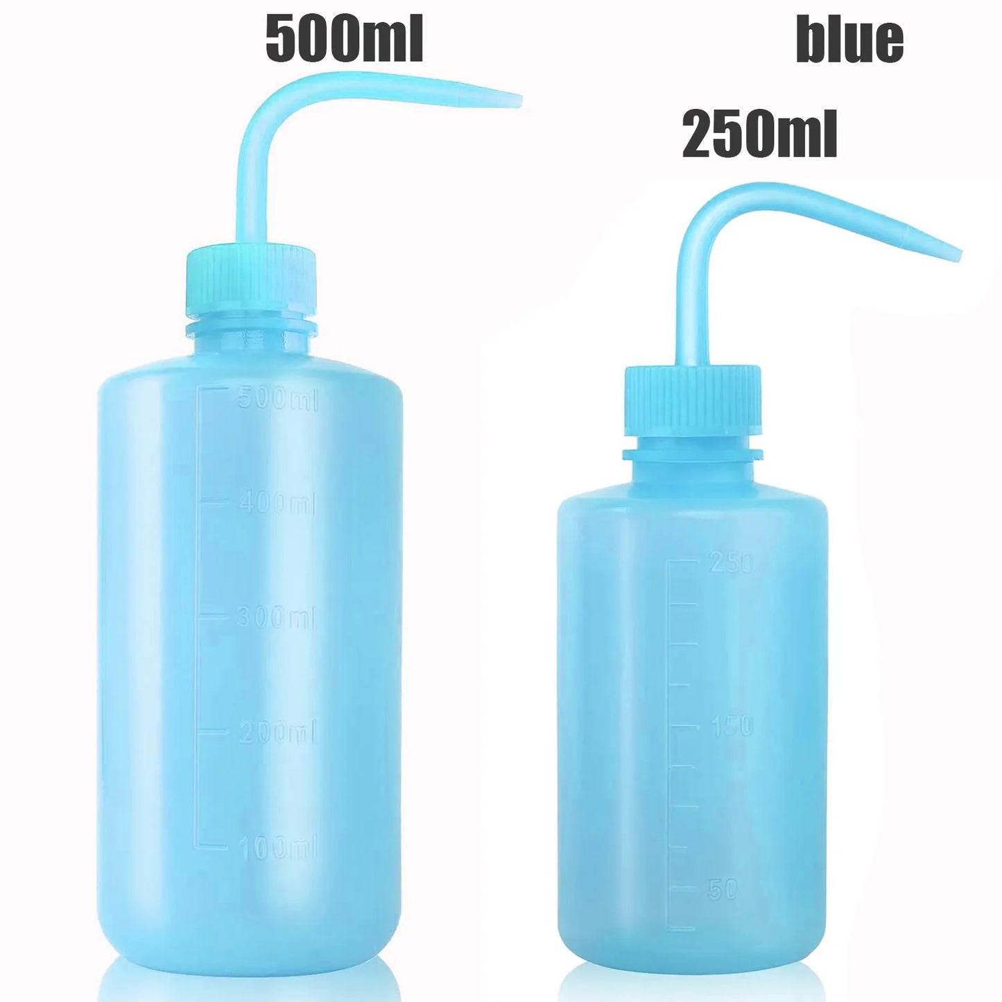 500/250ml Tattoo Wash Bottle 5 Colors Rinse Spray Bottle Economical Plastic Squeeze Clean Bottles for Medical Labs Tattoo Supply