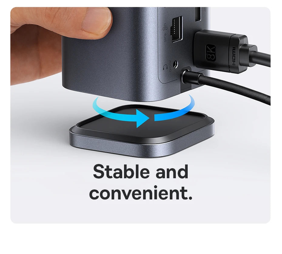 Baseus 11/12-i-1 USB-C-docka med flera skärmutgångar och PD