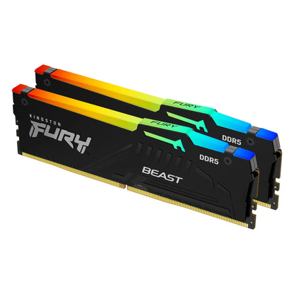Kingston FURY Beast DDR5 RGB 8GB 16GB 4800 5200 5600MHz Desktop AMD Intel CPU Motherboard Memory RAM 288PIN 1.1V