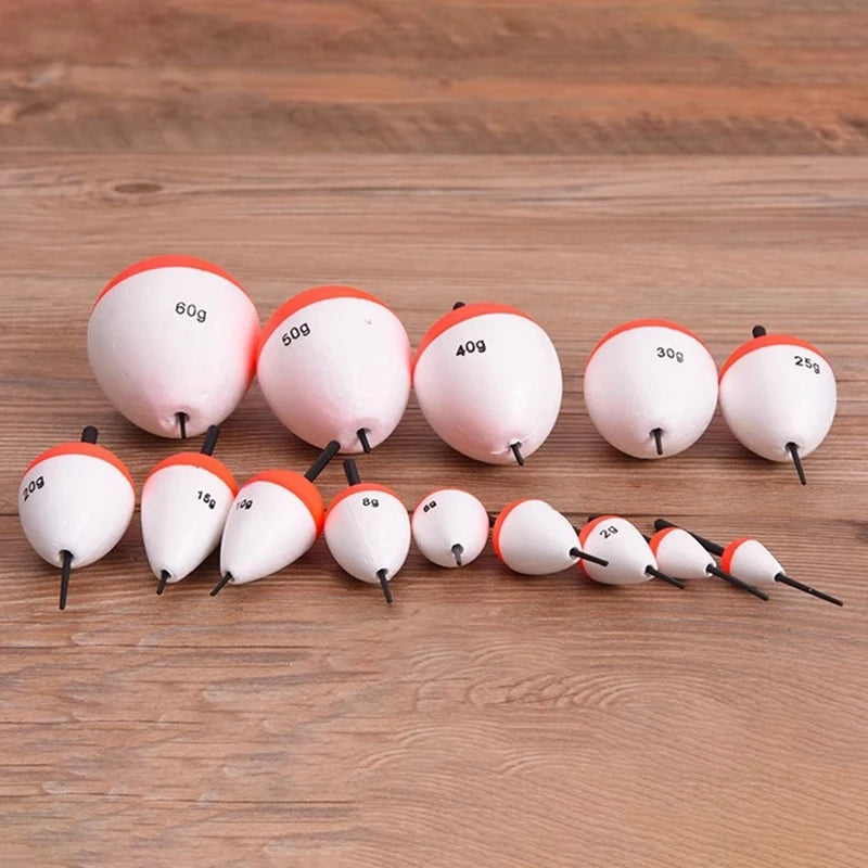 5pcs Foam Fishing Floats EVA Fish Floats Bait Fishing Buoys 2g/3g/5g/10g/15g/ 20g/35g/40g/60g Buoy Flotador Fishing Accessories