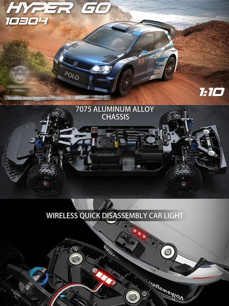 NEW MJX 10304 1/10 Scale RC Car 80A 70km/h Brushless High Speed 2.4G Remote Control Car Drift Remote Control Toy Advanced Adults Children's Toy, New Year, Christmas Festival Fun Gift Set