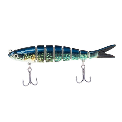 CIBO Fiskedrag Stort Kit – Swimbait Jointed Lure för Gös Abborre Gädda Hav Sjö Å, 12 Färger + 5-pack