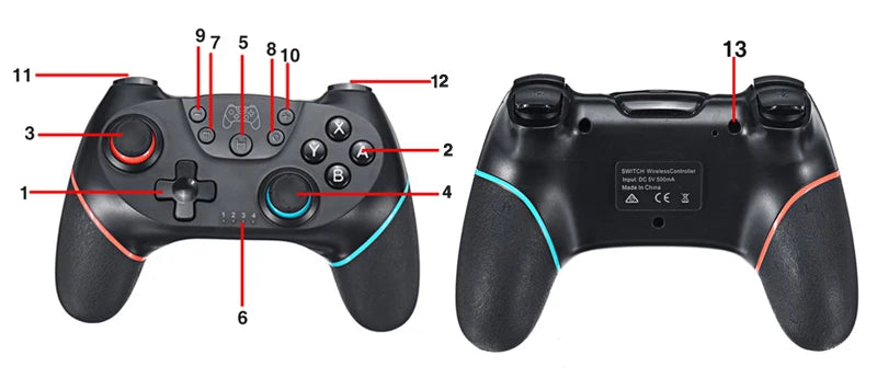 Wireless Bluetooth for Nintendo Switch & OLED Lite PC Controller Gamepad Joystick Control Computer Game Pad Mando Command Gaming