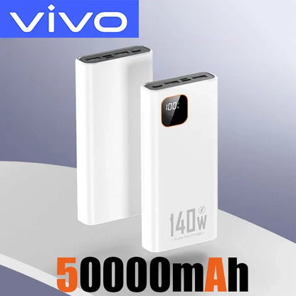 VIVO 140W 500000mAh Ultra Capacity Power Bank Super Fast Charging Portable Battery Charger For IPhone Samsung 2026 New