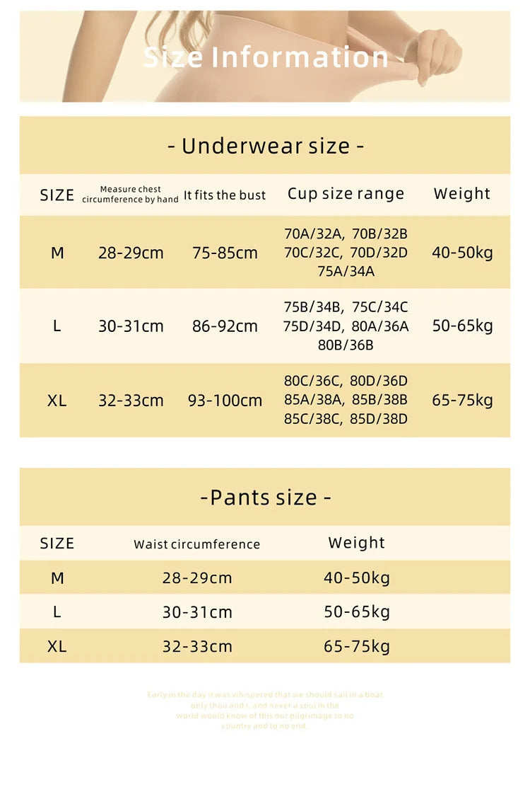 Dam Underkläderset – Sömlös BH & Trosor Crop Top Sport Yoga Fitness, 8 Färger M–XXL