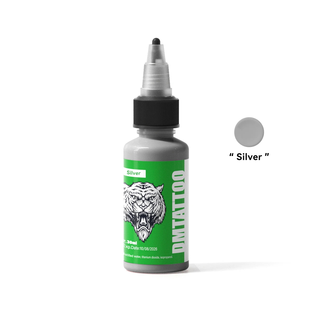DM Tattoo Ink 15 Color 1OZ/Bottle Natural Plant Extract Pigment Body Painting Long Lasting No Color Loss Professional Tattoo Ink