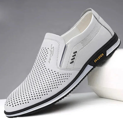 Lädermokasiner Herr – Eleganta Loafers för Körning och Formella Tillfällen