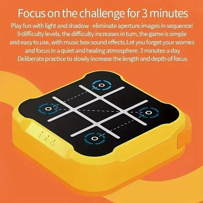 Elektroniskt Tic-Tac-Toe Spel – 4 Spelmöjligheter Portabelt Montessori Päzzelleksak Barn & Vuxna 6+ År 2026