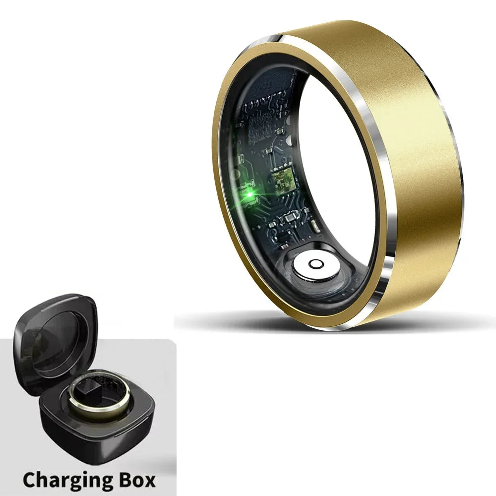 Smart Ring Men Heart Rate Blood Oxygen Pressure Monitor Smartring for Women Sleep Fitness Tracker New