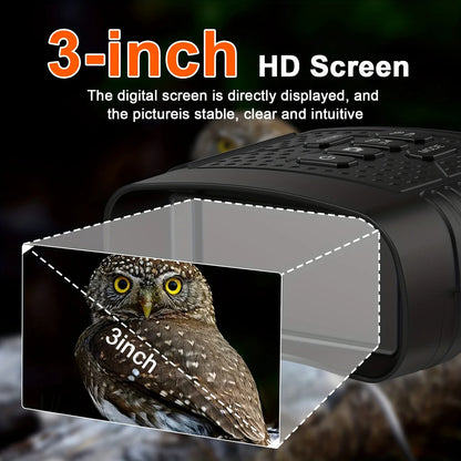 Digital nattkikare med 3-tumsskärm, 6× zoom och IR-lampa