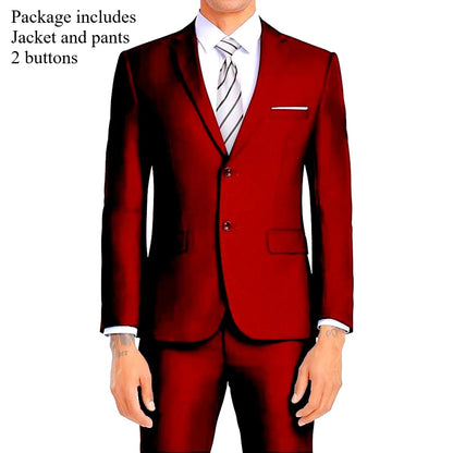 Men Suits Sets High Quality For Wedding Elegant 2 Pieces Jackets Pants Stretch Blazers Tailored Formal Full 2025 Costume