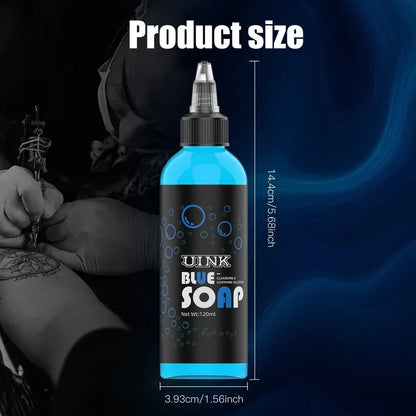 DQFART 120ml Blue Soap Green Soap Tattoo Cleaning Products Safe Can Be Used For The Human Body Professional Tattoo Artists Body Art Creative Designs Supplies Accessories
