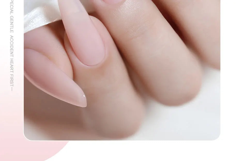 Clou Beaute Transparent French Gel Polish Translucent Nude Pink Red Jelly Glass Milky White Varnish Rainbow Color Nail Art