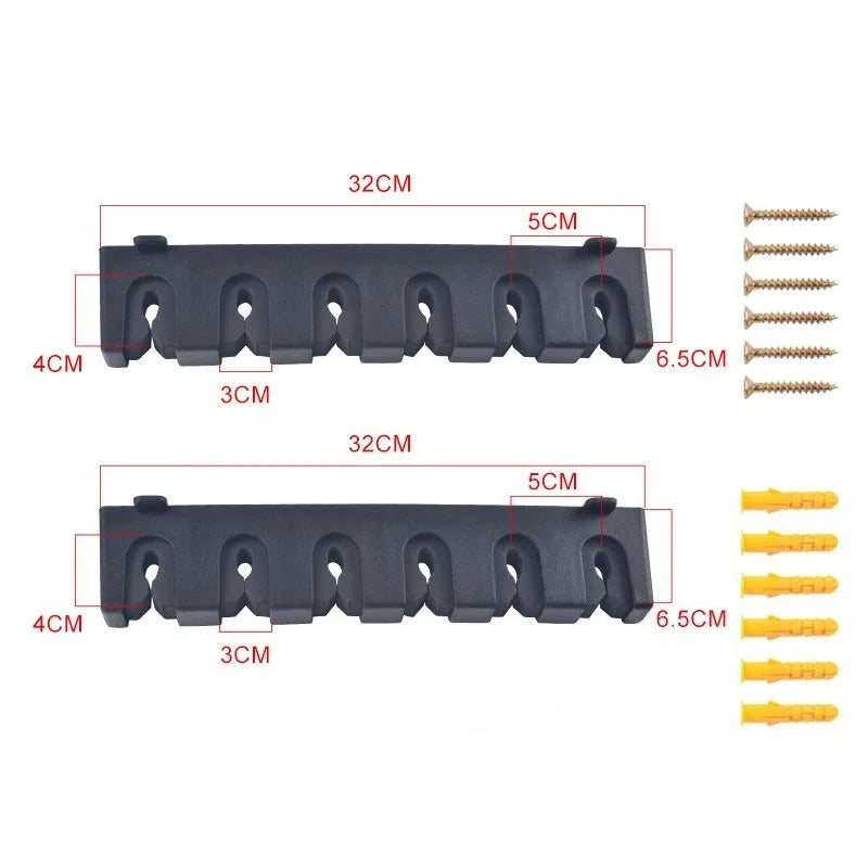 2pcs/set Fishing Rod Storage Display Racks Horizontal Wall Mounted Fishing Pole Holders Fishing Tools Rod Holder