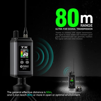 EST-12 trådlöst UHF-system för in-ear-monitorering