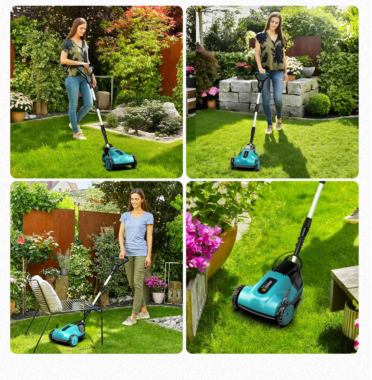Gisam elektrisk gräsklippare 46000RPM 5000W sladdlös grästrimmer