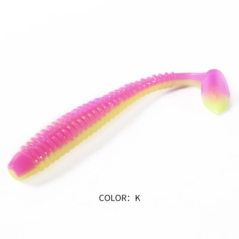 Supercontinent Impact Ring Shad Fishing Lure Soft 63mm 80mm 97mm Plastics Baits Swimbait Jigging Lure Artificial Baits