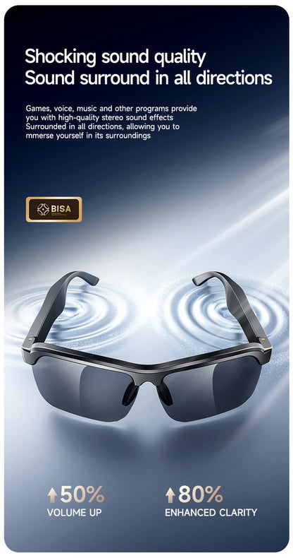 8K AI Smart Glasses With 100MP Camera Chat GPT Touch Sport Sunglasses Bluetooth Call Video Music Player ForMen Women 2025 New