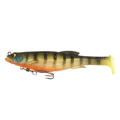1PC 9cm/9g 12.5cm/21g Zander Pike Fishing Lures Swimbait Paddle Tail Realistic Soft Plastic Lure With Salwater Freshwater Hook