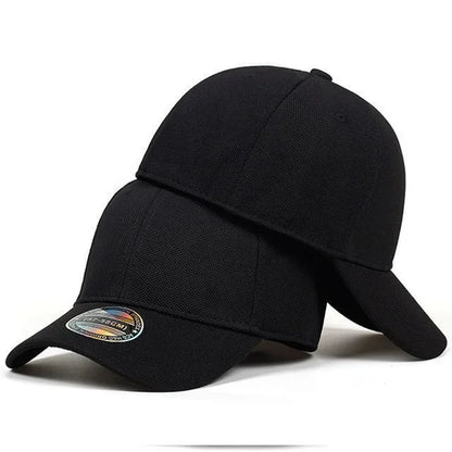 High Quality Baseball Cap Man Fitted Closed Full Cap Mesh Cap Outdoor Breathable Sports Cotton Sun Male TruckerHat Gorras Hombre